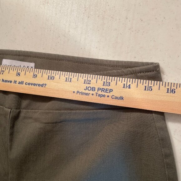 Loft Womens Cropped Green Chino Pants NWT Size 4 Office Girlfriend Straight Leg - Picture 8 of 11